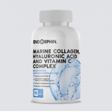 Коллаген ENDORPHIN Marine collagen, Hyaluronic acid and Vitamin C Complex 90 капсул