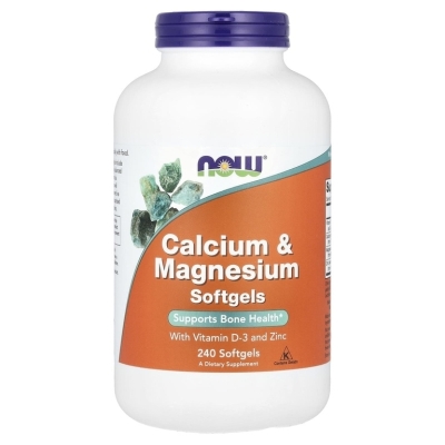 Витамины NOW Calcium Magnesium 240 капсул