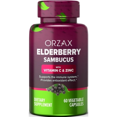 Витамины Orzax Elderberry Sambucus 60 капсул